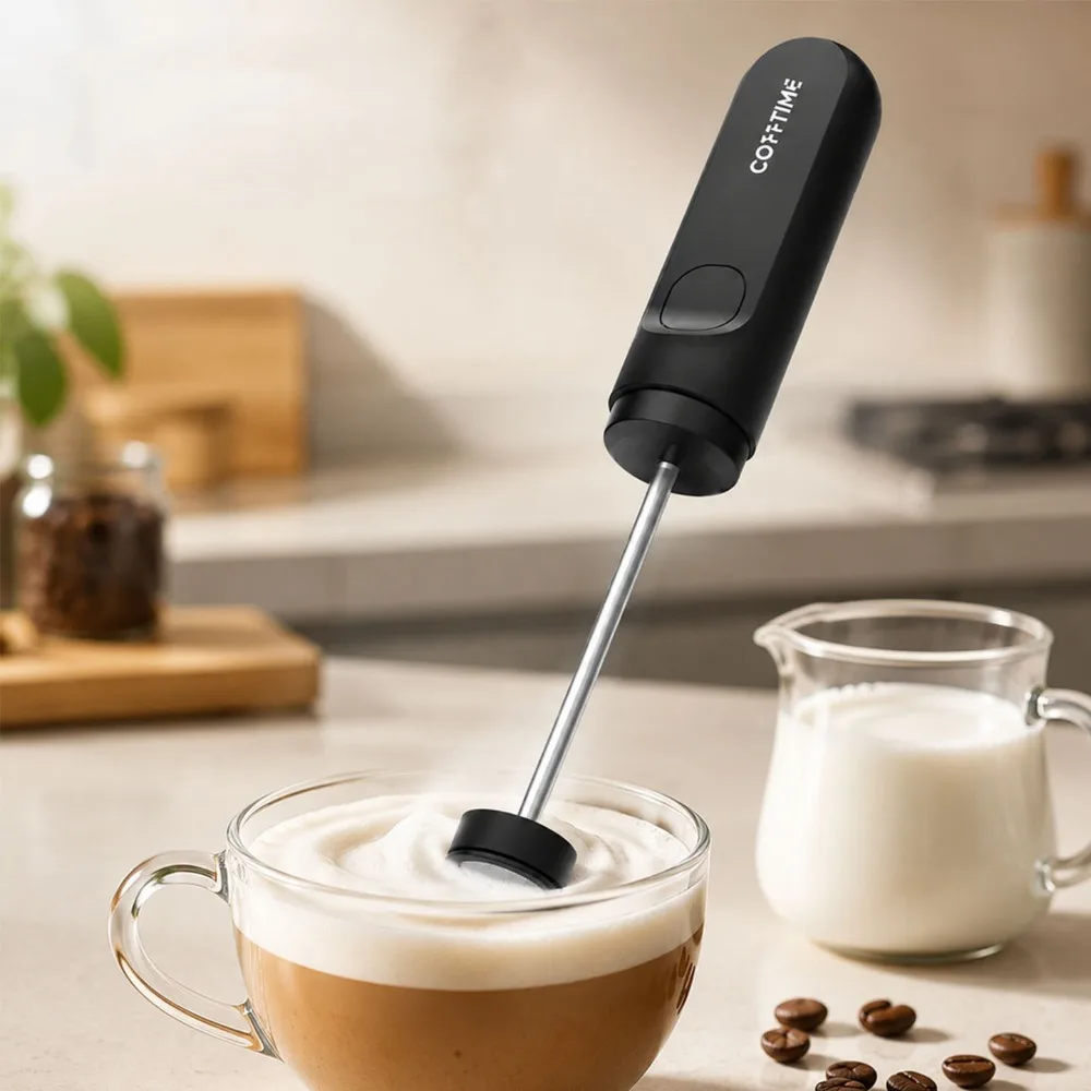 Electric Milk Frother Handheld - Alat Pembuat Buih Susu Elektrik, dengan