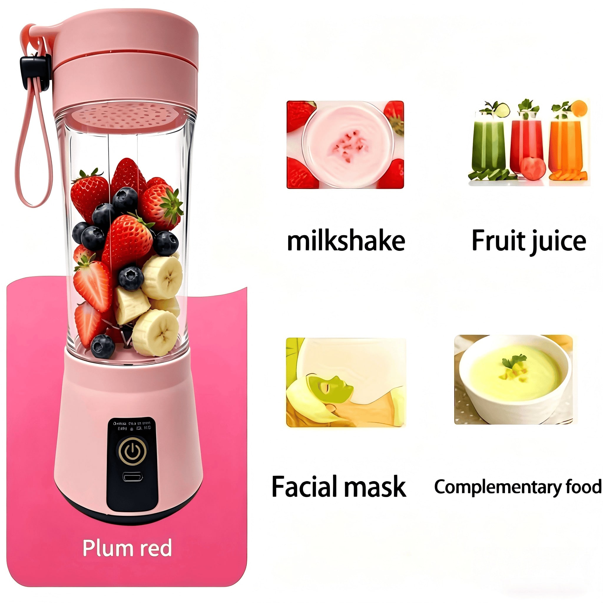 1. Blender Mini Portabel untuk - Portable Blender Usb Rechargeable ulasan dan harga