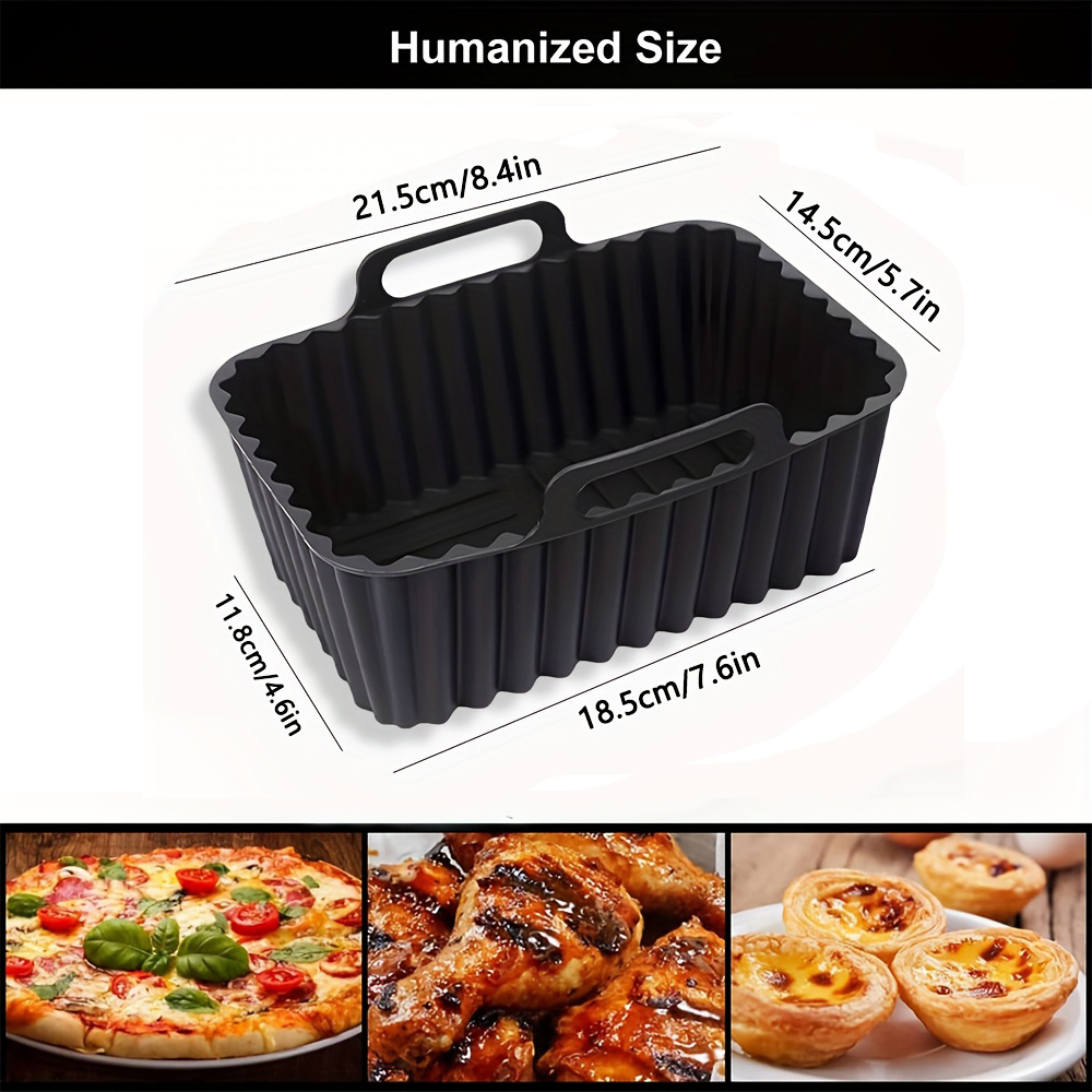 2 buah wadah silikon untuk ala - Air Fryer Silicone Pot Liner ulasan dan harga