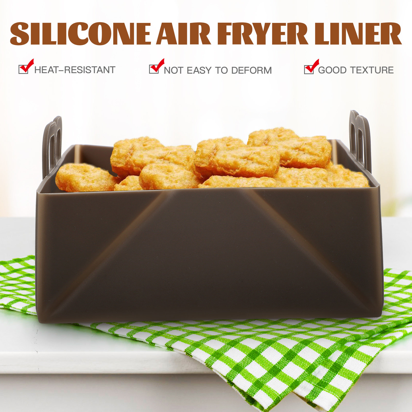 Lapisan Silikon untuk Air Frye - Air Fryer Silicone Pot Liner ulasan dan harga