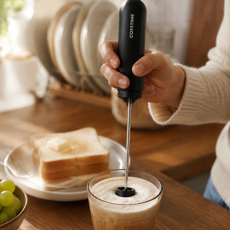 Alat Pembuat Buih Susu Elektri - Electric Milk Frother Handheld ulasan dan harga